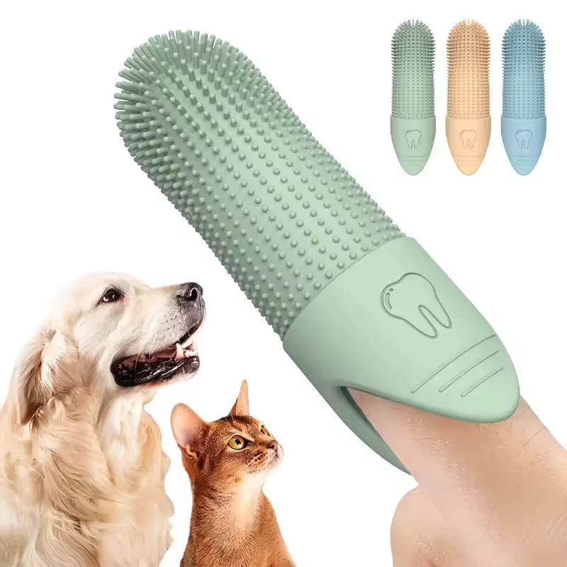 Food Grade Silicone Dog Finger Toothbrush