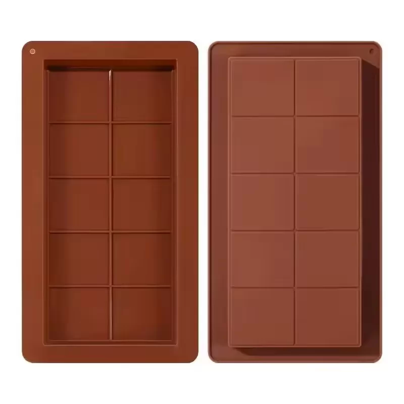 High Quality Silicone Chocolate Bar Mold Non-Stick Chocolate Molds
