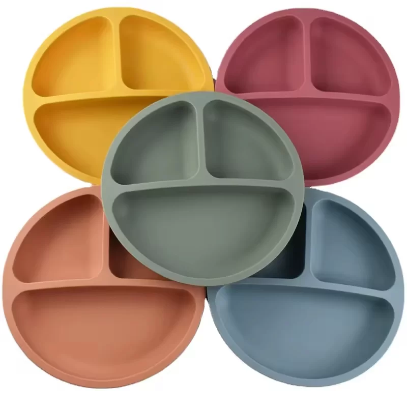 Custom Food-Grade Silicone Baby Feeding Bowl and Plate Set