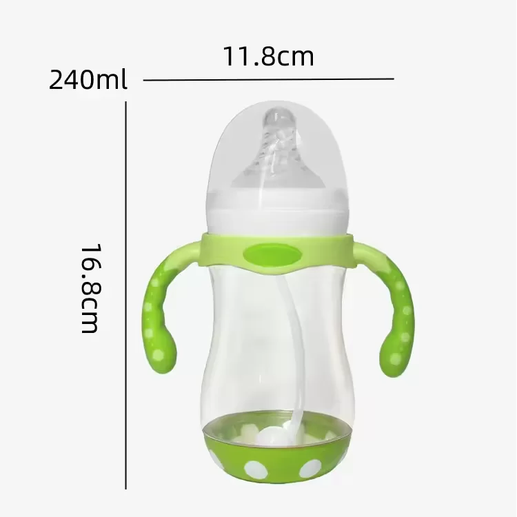 8 oz Anti-Colic Bottles with Silicone Nipples Breastfeeding Bottles