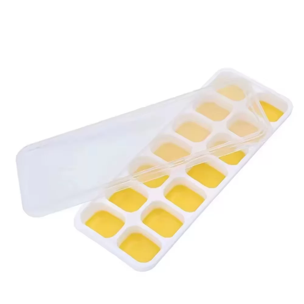 Wholesale Kitchen Food Grade Silicone Ice Cube Tray with Leakproof Lid
